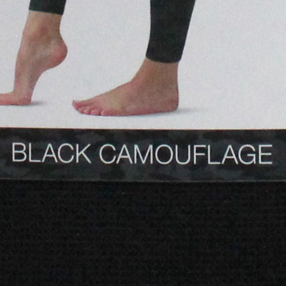 Size L/XL Women's No Muffin Top Shaping Seamless Leggings in Black Camouflage - Picture 5 of 13